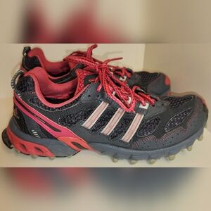 Adidas Women’s Kanadia TR Adiprene Traxion Trail Running Shoes 9 Dk Gray Pink